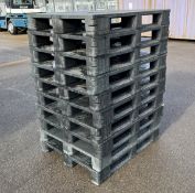 10x Plastic pallets - 1200 x 1000 x 160mm