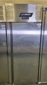 JLA LJ1SA HC - JLA - R2 upright stainless steel single door freezer - 468 ltr - W 730 x D 830