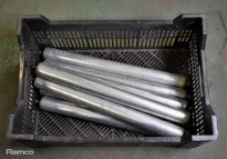 7x metal rollers - L540 x D50mm