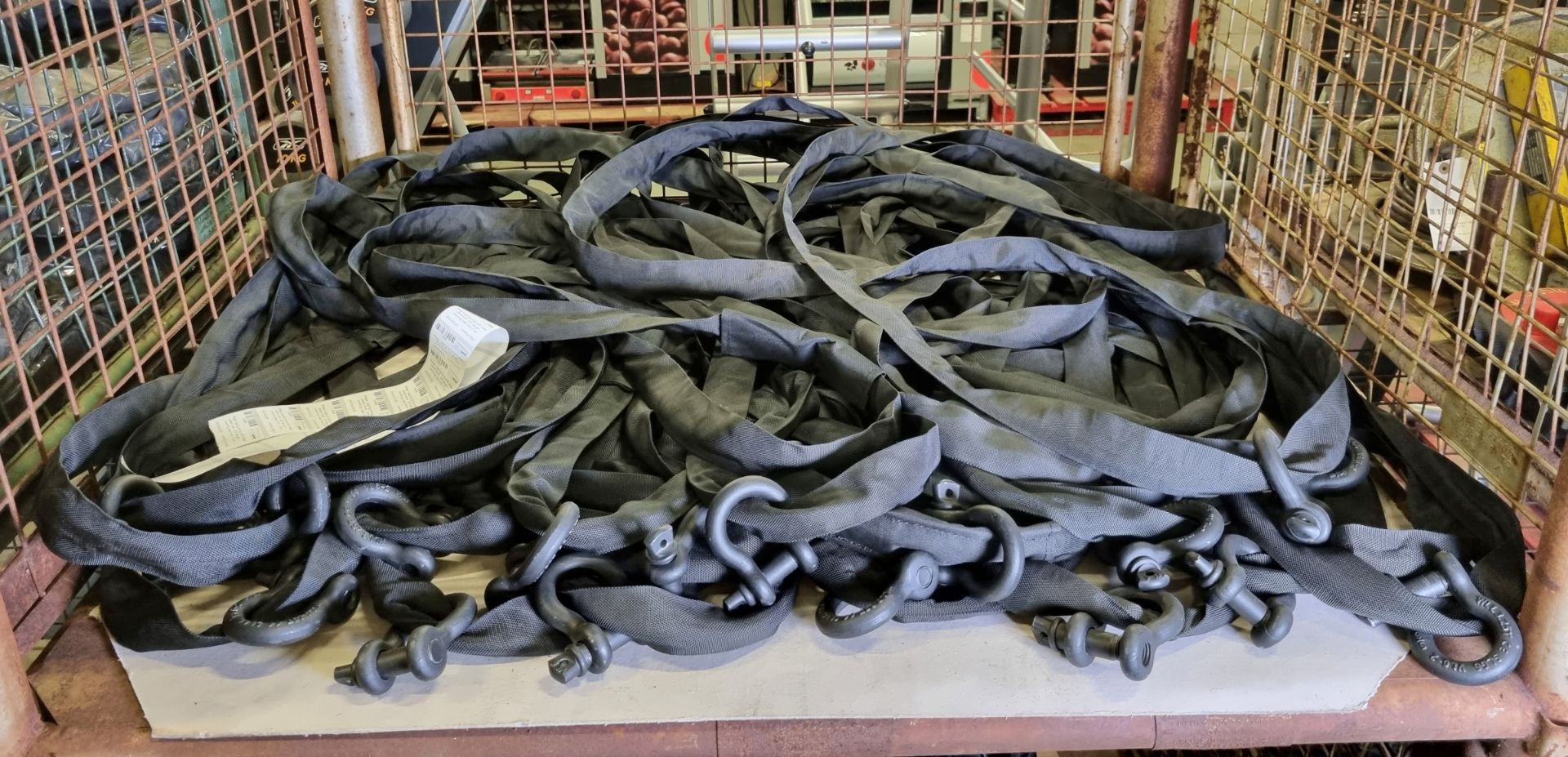 18x Stage rigging slings with steel cable core - 2m length - working load limit 2 ton - Image 2 of 3