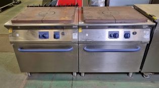 2x Electrolux solid top gas ovens - W 800 x D 740mm x H 900mm