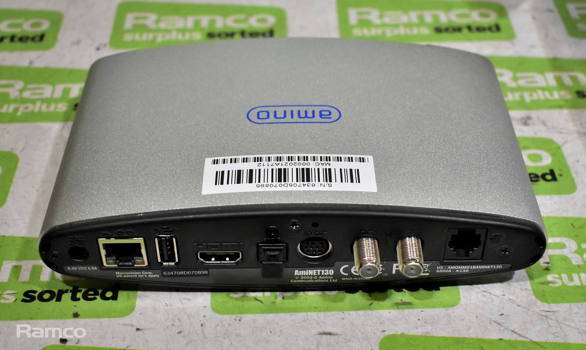 Amino 130 IP set-top box, Livescribe Echo smartpen 2GB, Thrane & Thrane Explorer 110 antenna unit - Image 11 of 14