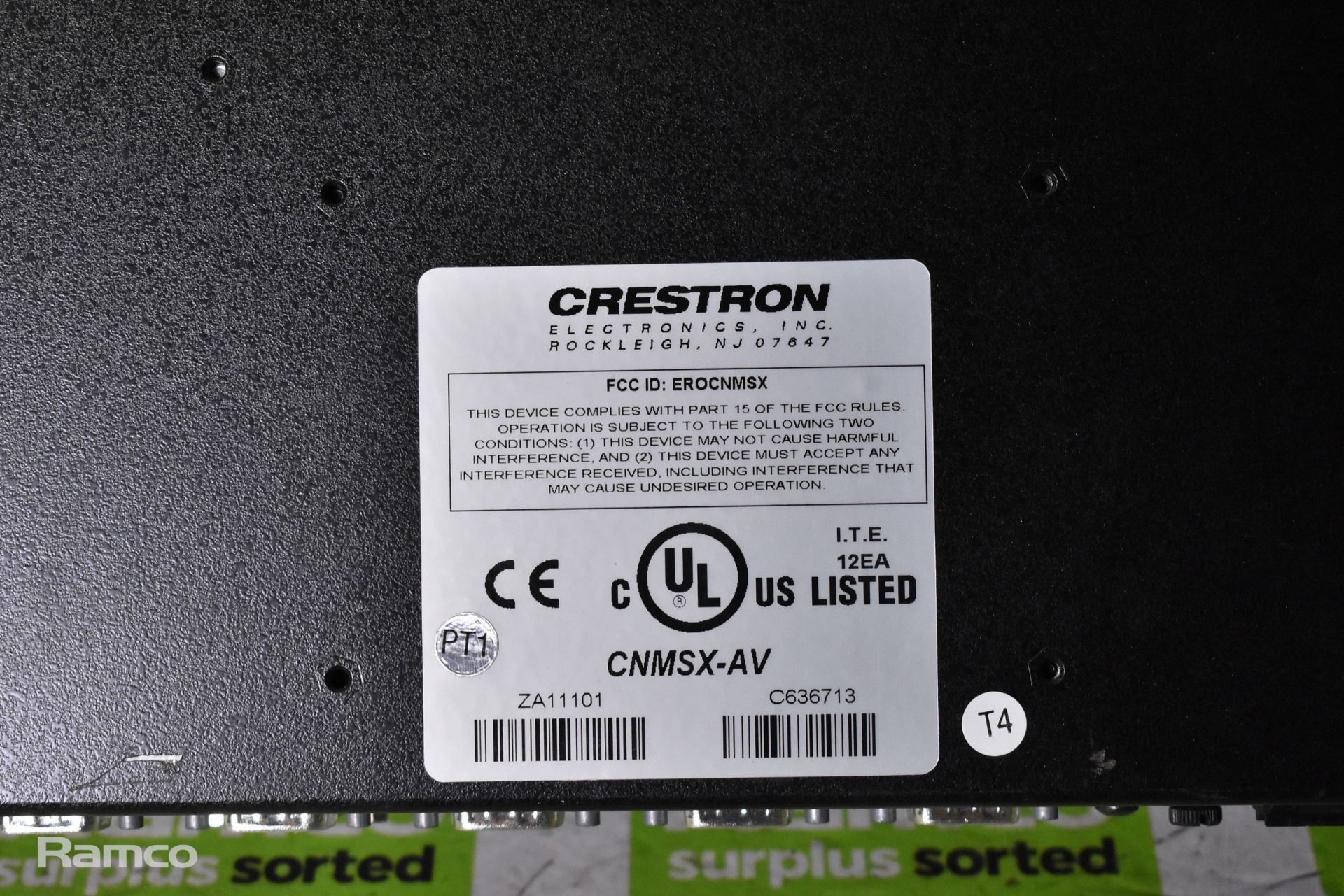 Crestron CNMSX-AV audio - video control processor - Image 5 of 5