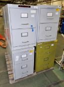 8x 2 drawer security filing cabinets