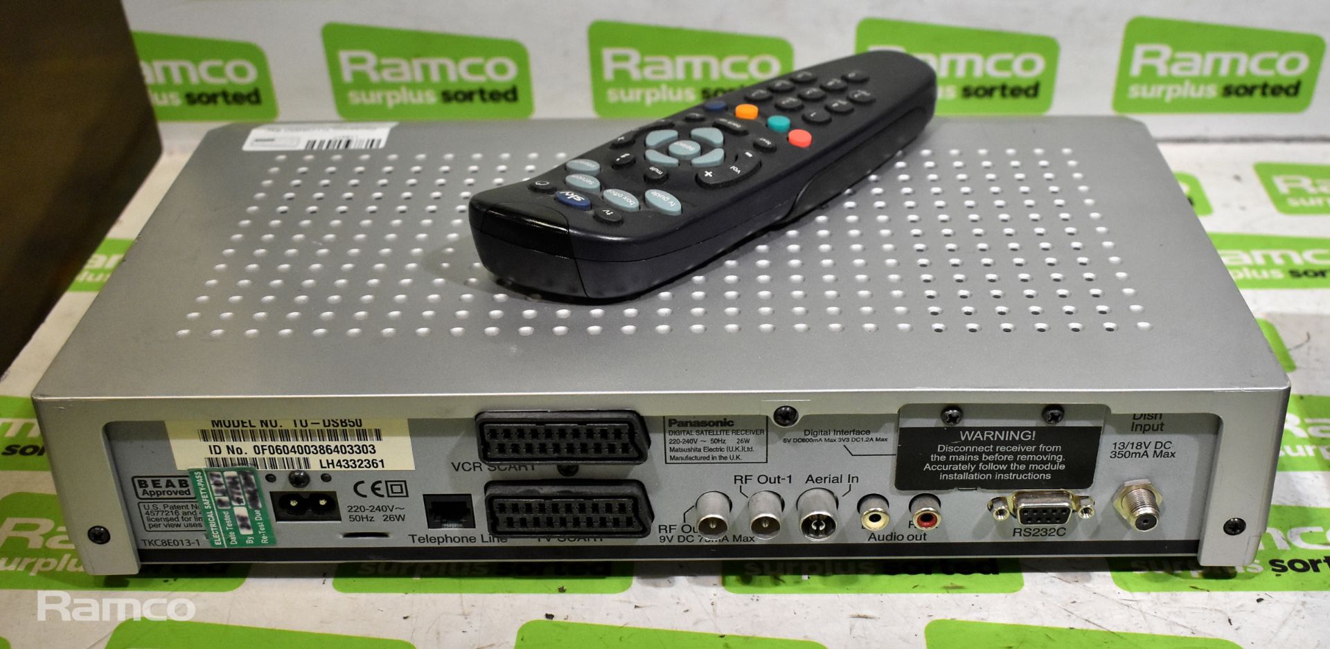 Panasonic TU-DSB50 Sky digibox satellite receiver set top box, Amstrad DRX300 Sky digibox satelite - Bild 3 aus 7