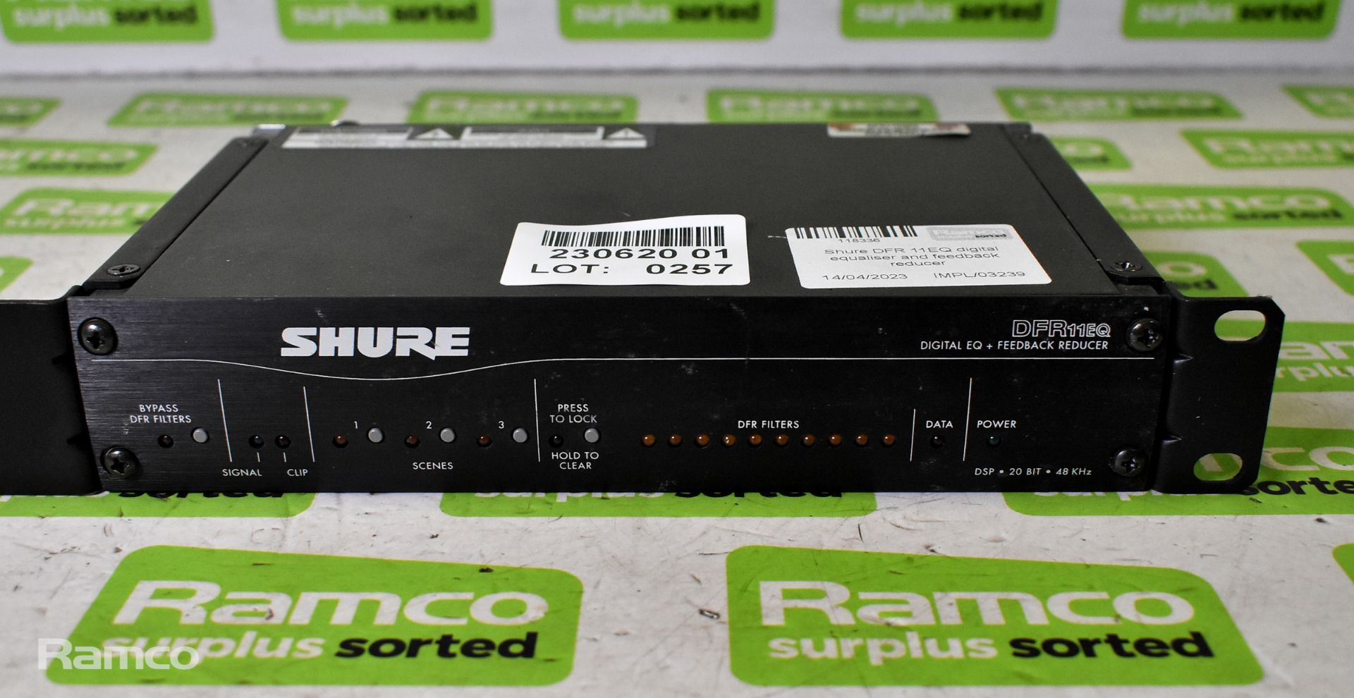 Shure DFR 11EQ digital equaliser and feedback reducer - Image 2 of 4