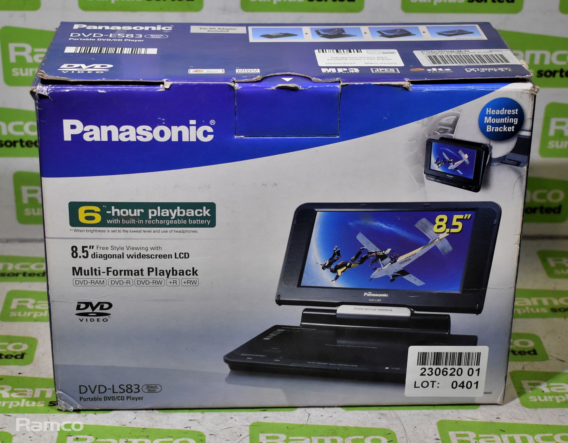 Panasonic DVD-LS83 portable DVD / CD player - Image 7 of 8