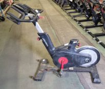 Life Fitness Spin bike - spares or repair - L 1300 x W 550 x H 1200mm