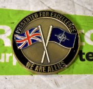 Enhanced Forward Presence Command 'Operation CABRIT' UK / NATO Alliance medallion