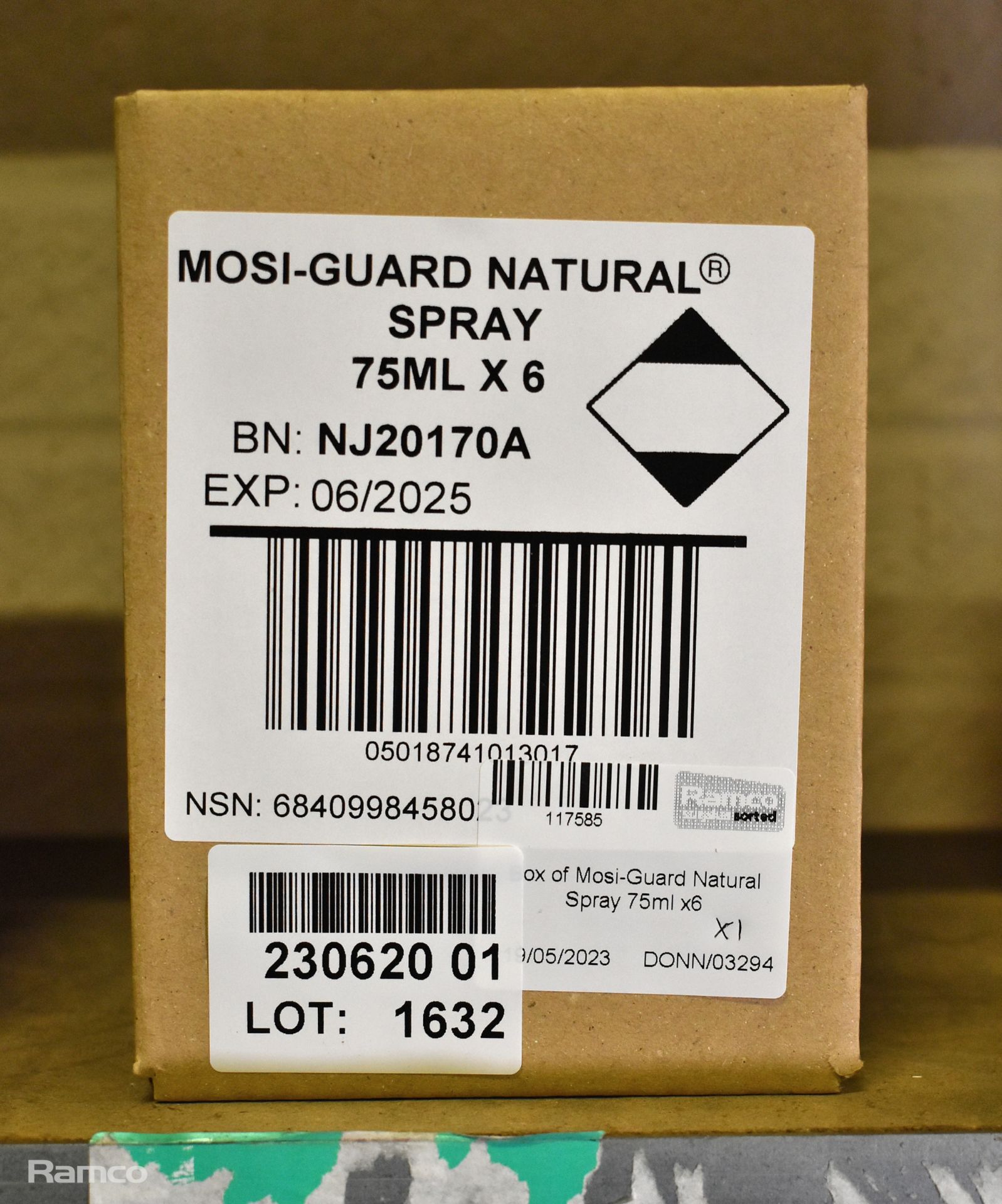 6x bottles of Mosi-Guard Natural Spray insect repellent 75ml - Image 2 of 2