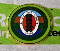 Army War College Nigeria medallion