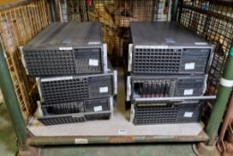 6x Computer hardware in server cases