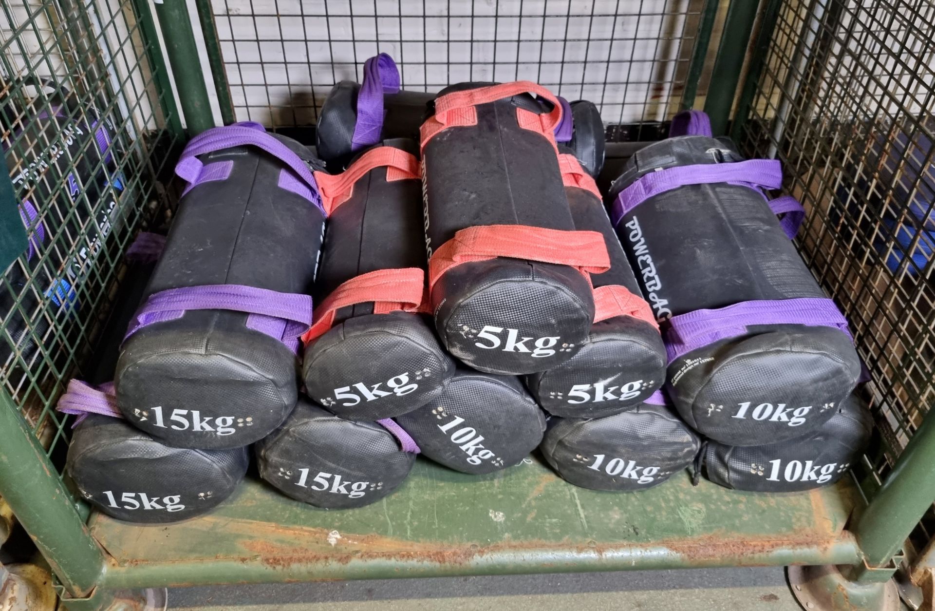13x exercise powerbags - 3x 5kg, 7x 10kg, 3x 15kg - Image 2 of 2