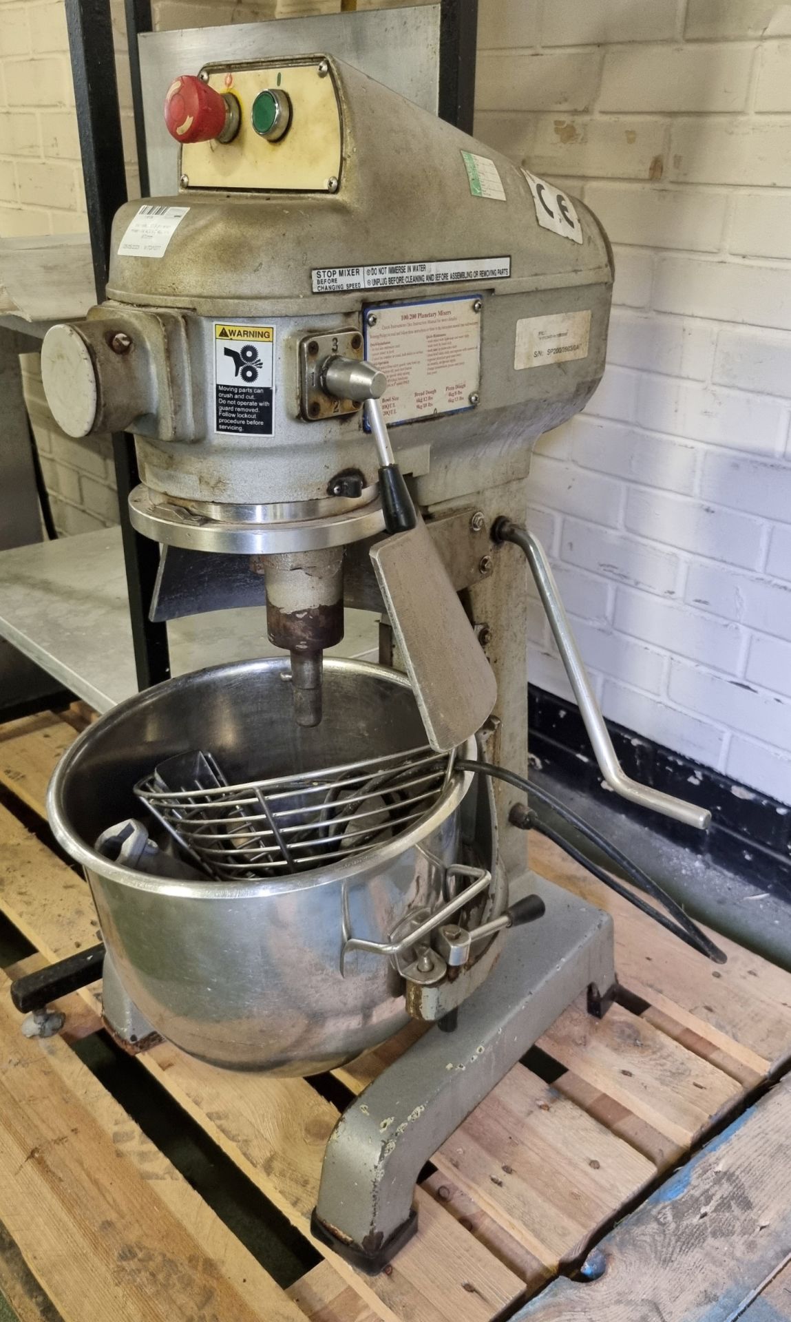 Metcalfe 200-B planetary mixer with bowl and accessories - W 400 x D 460 x H 970mm - Bild 2 aus 5