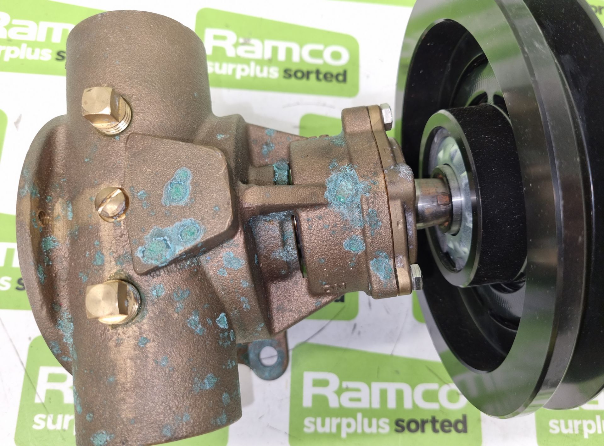 Jabsco T2 2613 riser bronze clutch pump - L 210 x W 180 x H190mm (MISSING BACK PLATE) - AS SPARES - Bild 5 aus 8