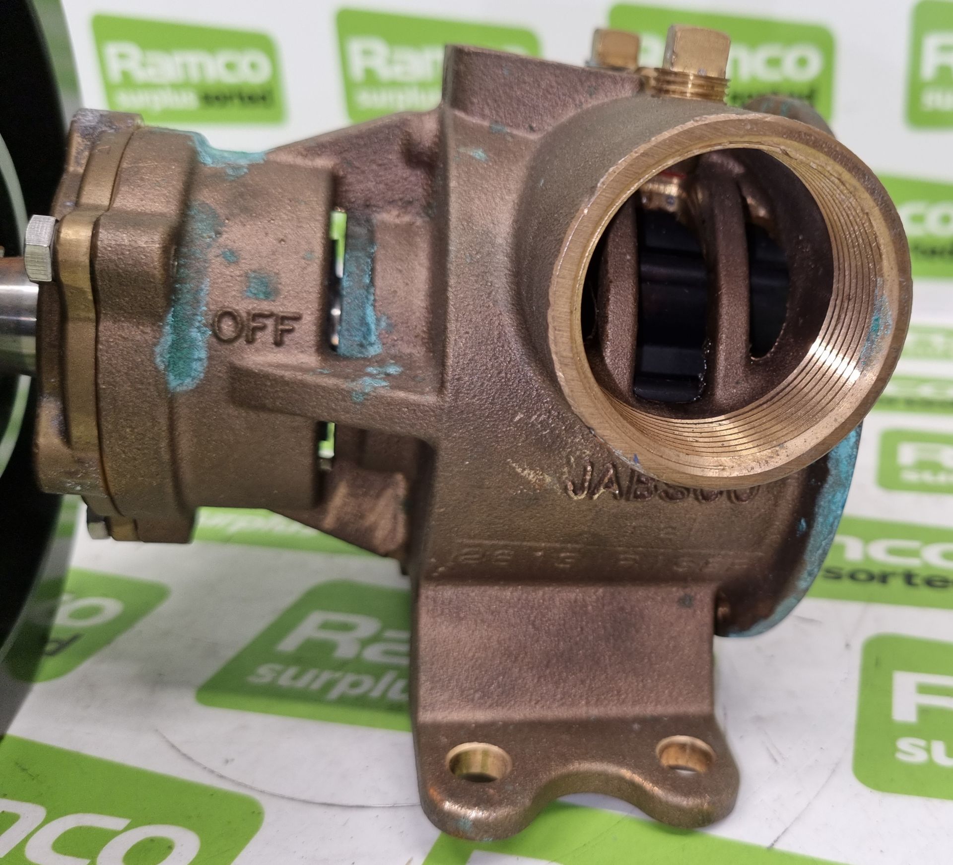 Jabsco T2 2613 riser bronze clutch pump - L 210 x W 180 x H190mm (MISSING BACK PLATE) - AS SPARES - Bild 8 aus 8