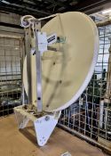 Tooway Viasat 13 inch antenna dish with Dawson mounting bracket - W 760 x D 920 x H 300 mm