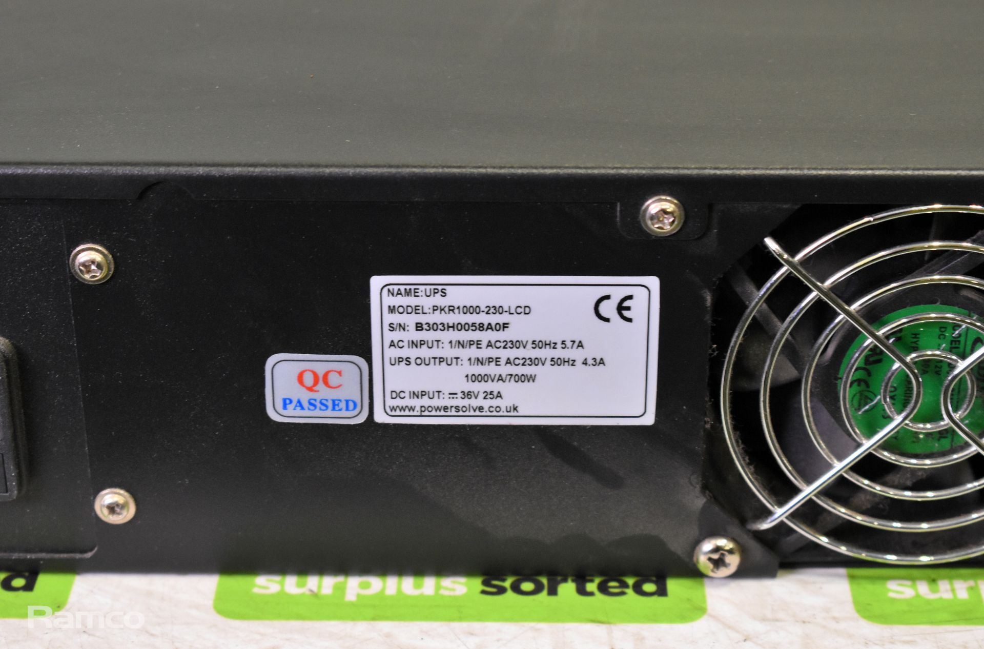 Power Solve PKR1000-230-LCD UPS - Image 4 of 4