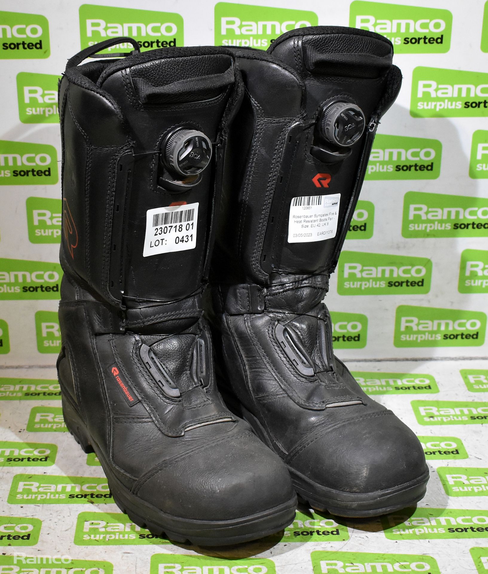 Rosenbauer Sympatex Fire & Heat Resistant Boots Pair - Size: EU 42, UK 8