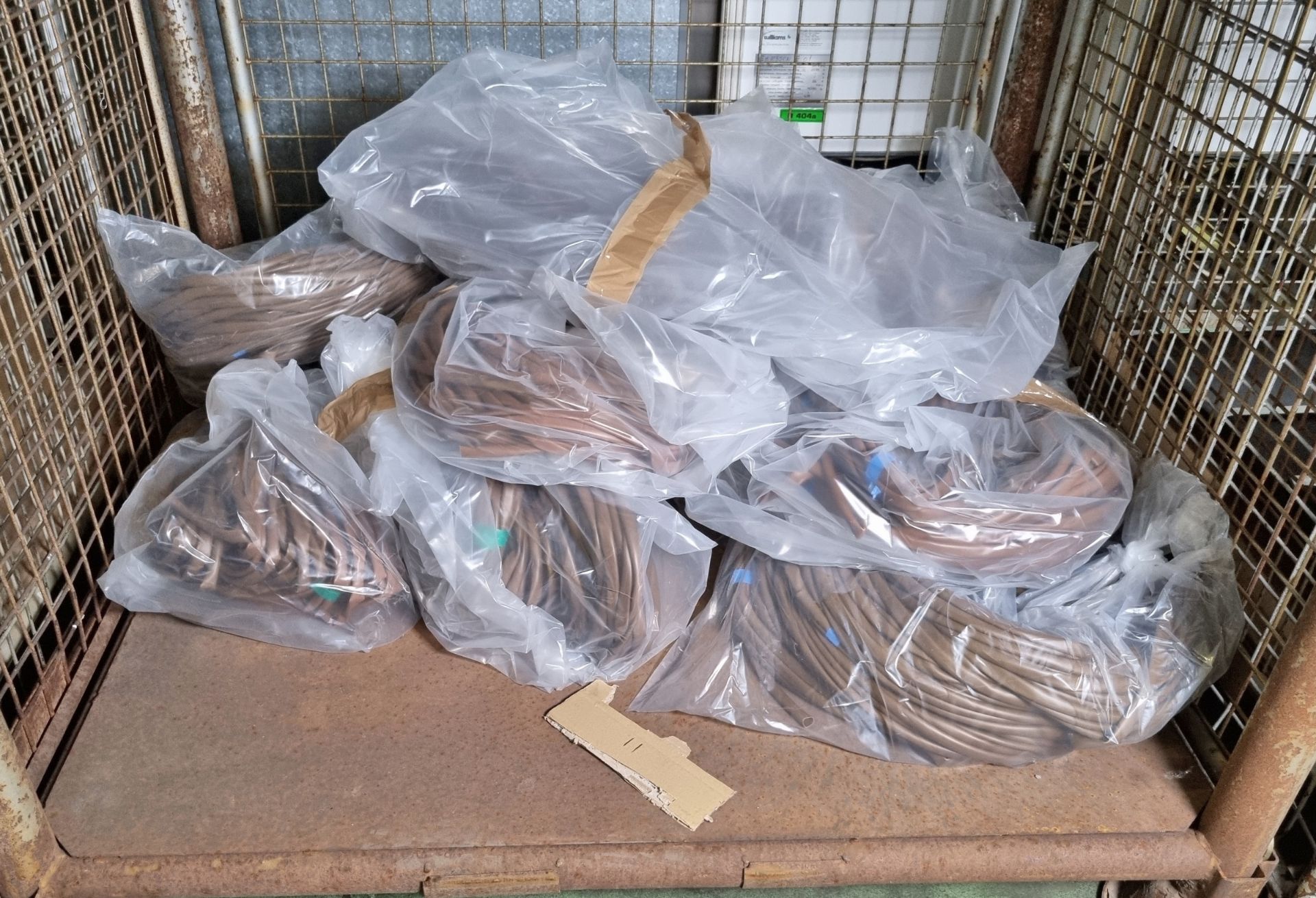 11x packs of brown 12mm x 10m PVC insulator sheath sleeving - 12 sleeves per pack
