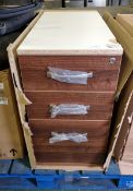 Imperial Office Furniture 3 drawer fixed pedestal - DAMAGE TO TOP - W 400 x D 825 x H 720mm