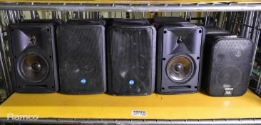 JBL Control ONE speakers (pair) - L 160 x W 140 x H 230mm - 1.5kg (each), 7x RCF Monitor 55 speakers
