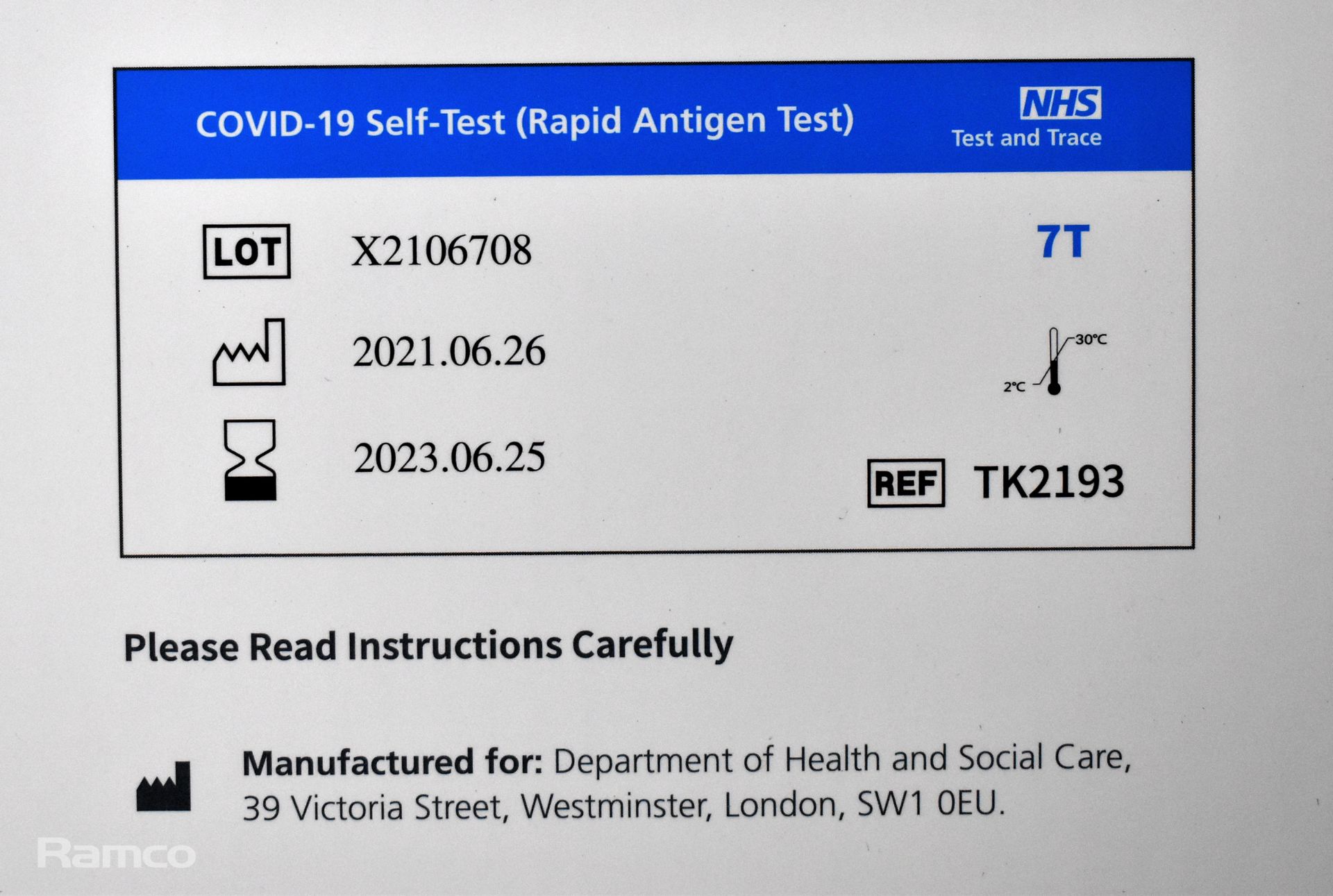 13x Orient Gene's rapid Covid-19 (antigen) self tests - 7 tests per pack - Image 5 of 5