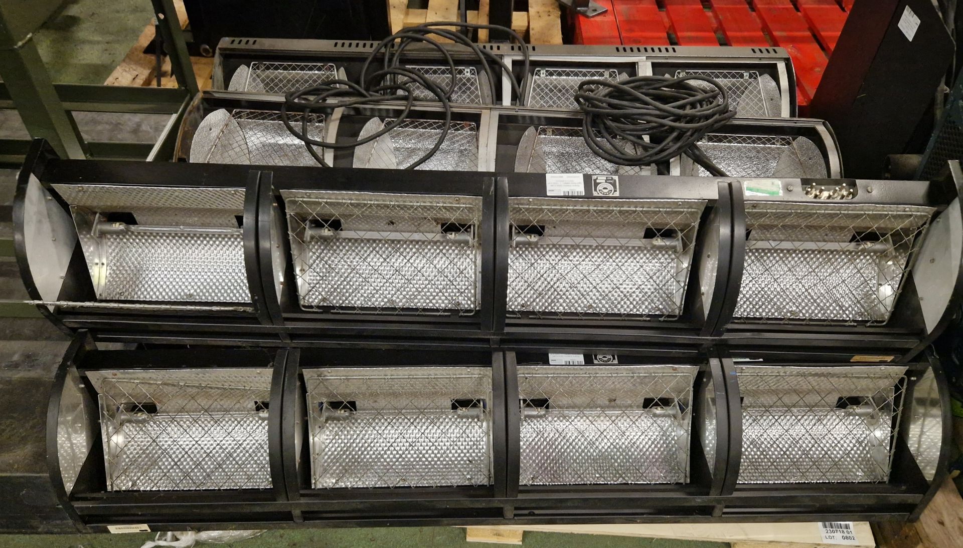 5x Stage light batten assemblies - see description for models