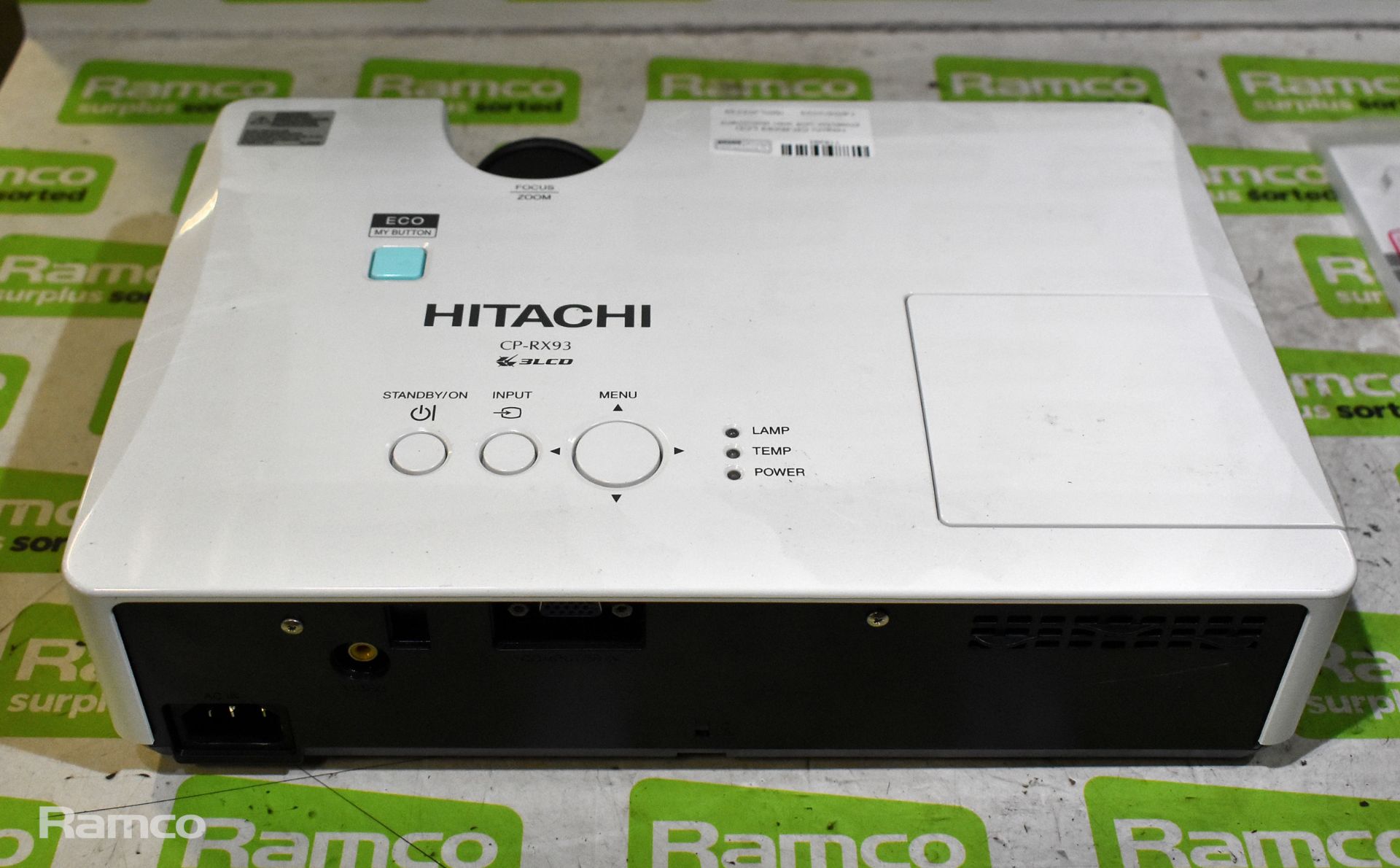Hitachi CP-RX93 LCD projector unit with document, G & D user center 4, G & D CAT Vision - Bild 17 aus 24