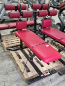 Adjustable sit up bench - L 1500 x W 600 x H 1100mm