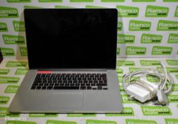 2015 15 inch Apple Macbook Pro - model number A1398 - charger included