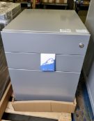 Dams Bisley Note 3 drawer mobile pedestal - W 420 x D 570 x H 570mm