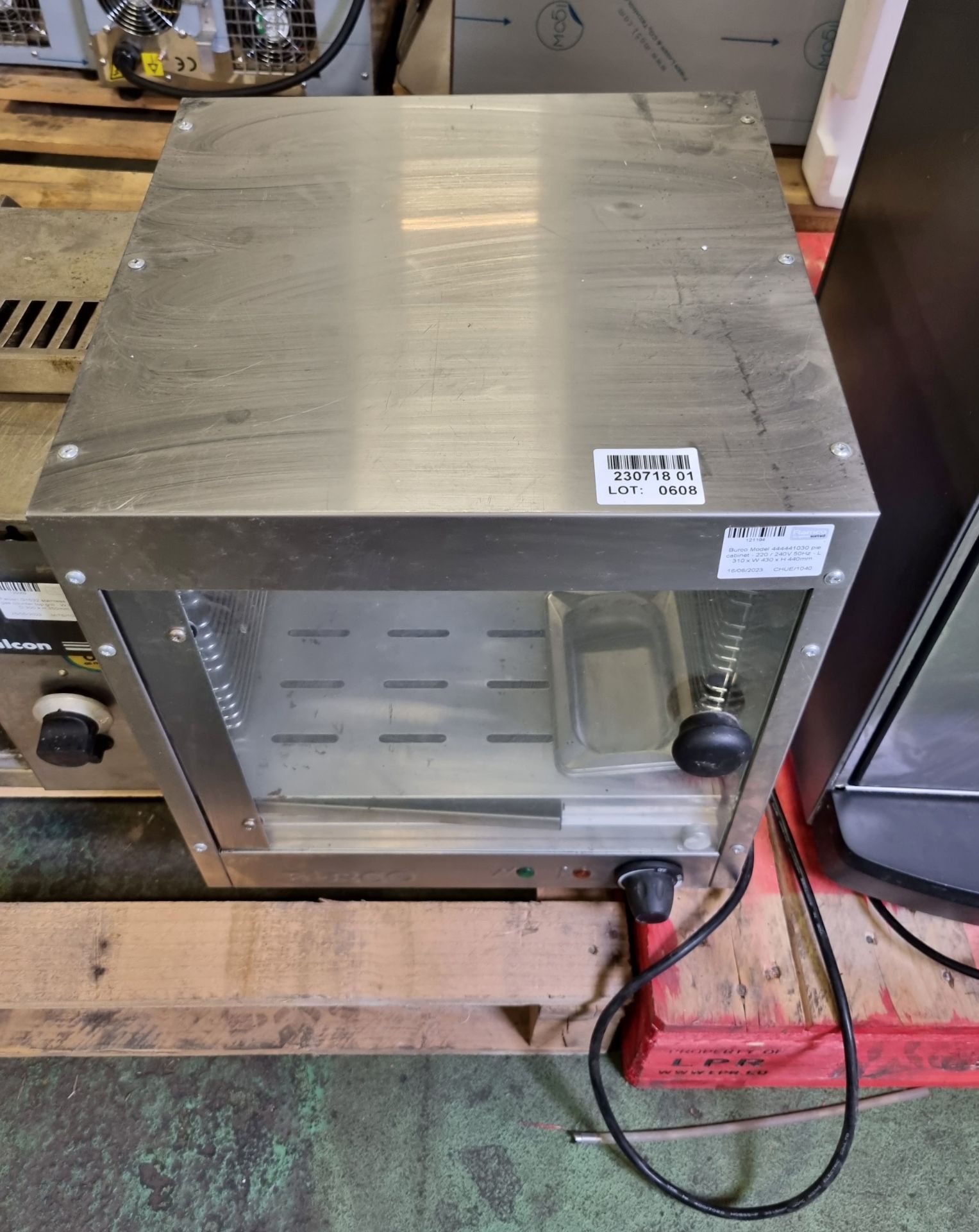 Burco Model 444441030 pie cabinet - 220 / 240V 50Hz - L 310 x W 430 x H 440mm - Image 2 of 3