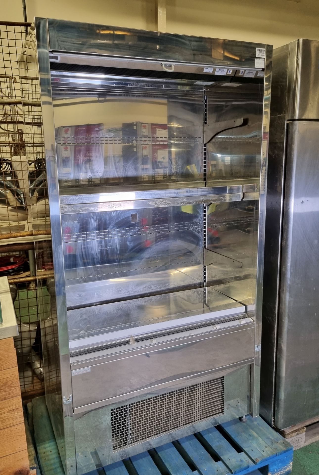 ES System K RCV vera 1.0 Inox display fridge - 230V 50Hz - L 1060 x W 630 x H 1960mm - Bild 2 aus 3