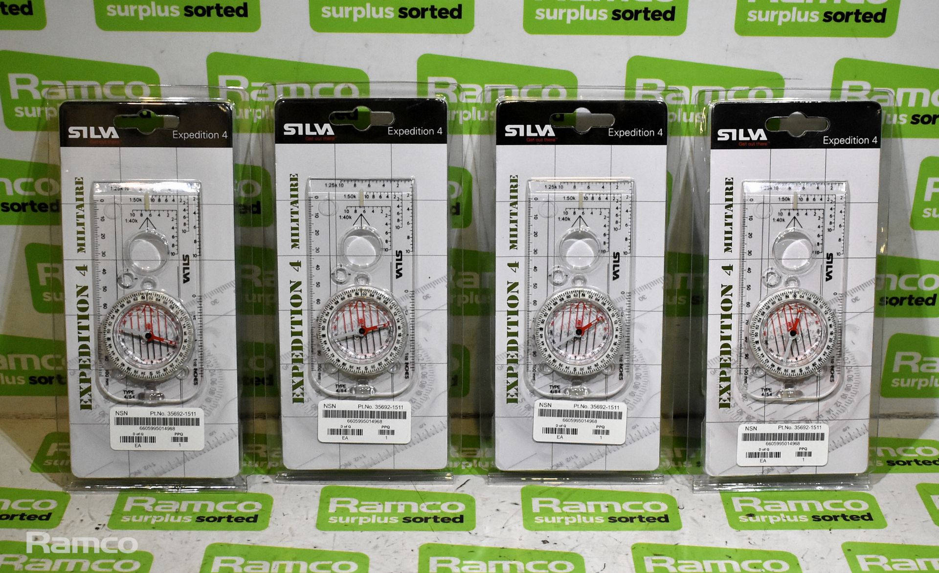 4x Silva compasses Expedition 4 in original packaging