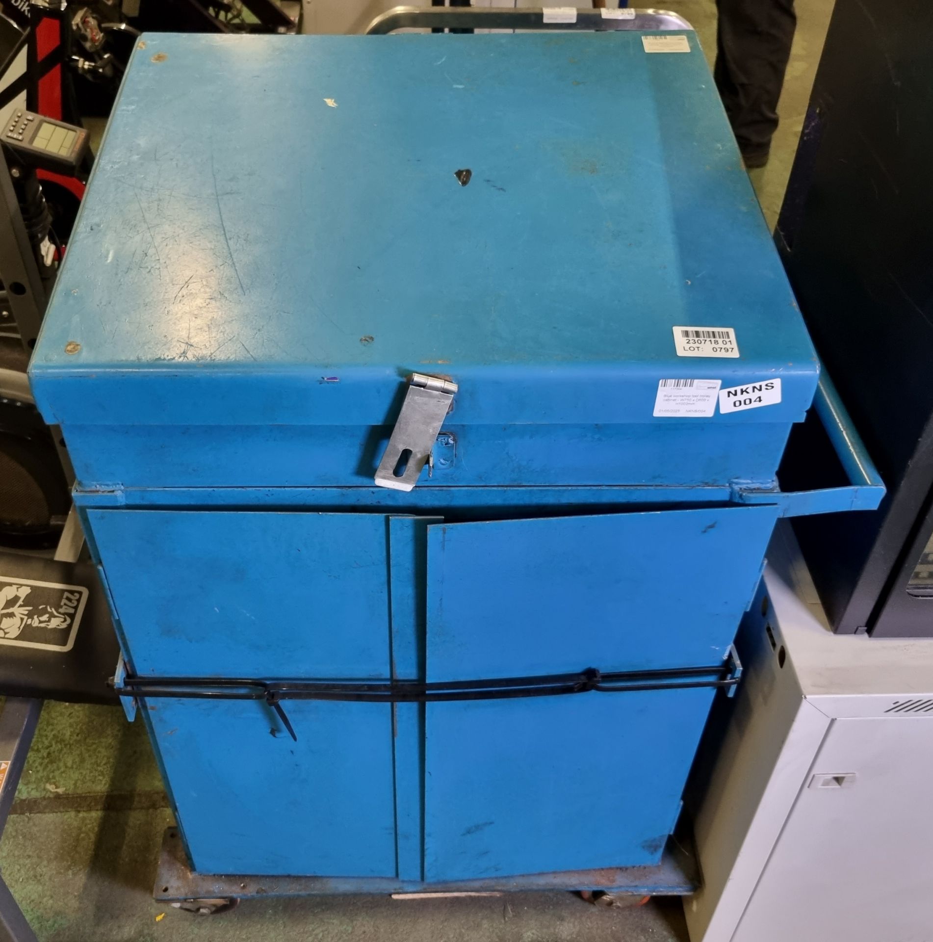 Blue workshop tool trolley cabinet - W750 x D600 x H1002mm - Bild 2 aus 6