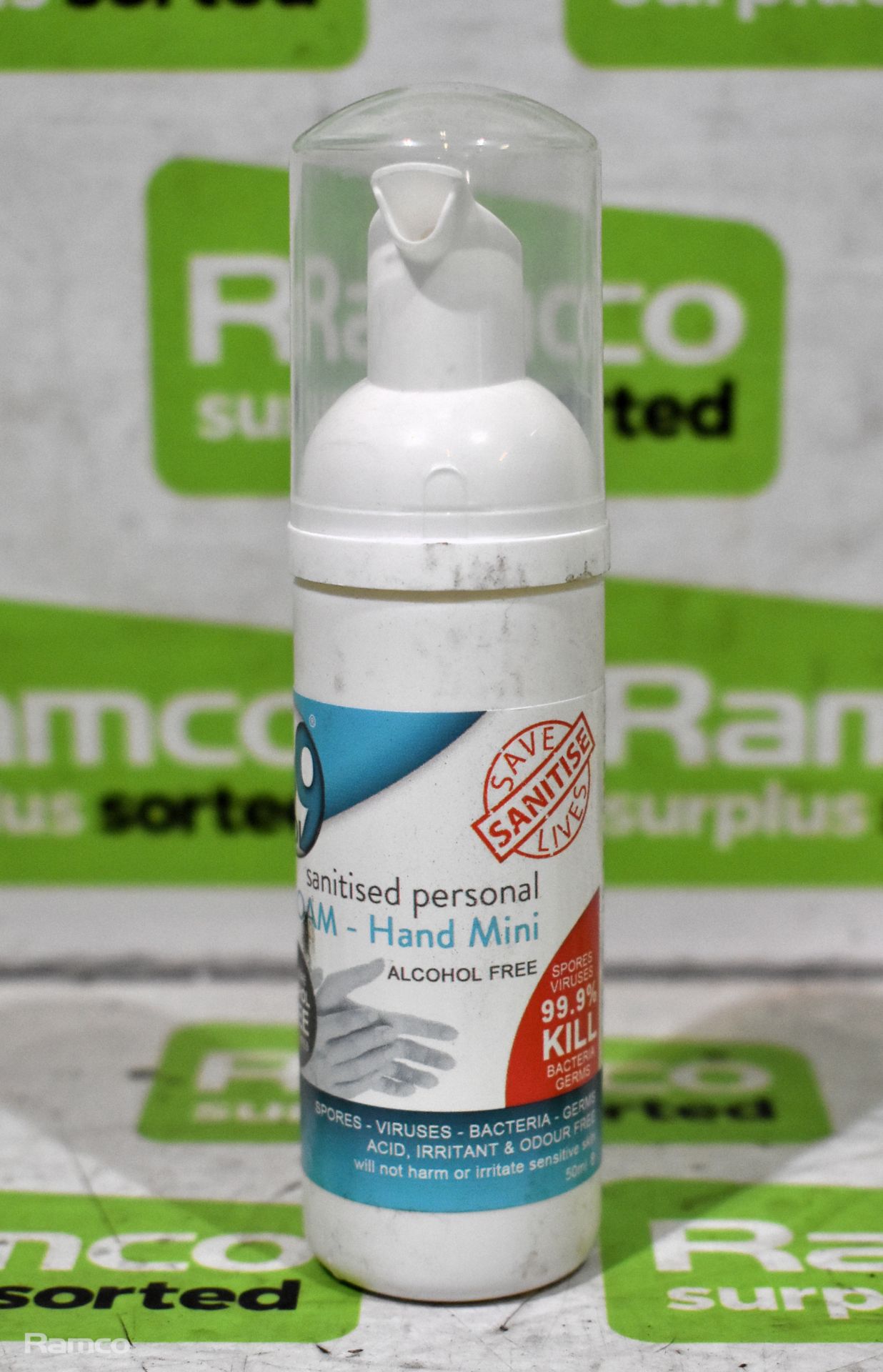 39x bottles of Medi9 alcohol free foam hand sanitiser - 50ml bottle - Image 2 of 4