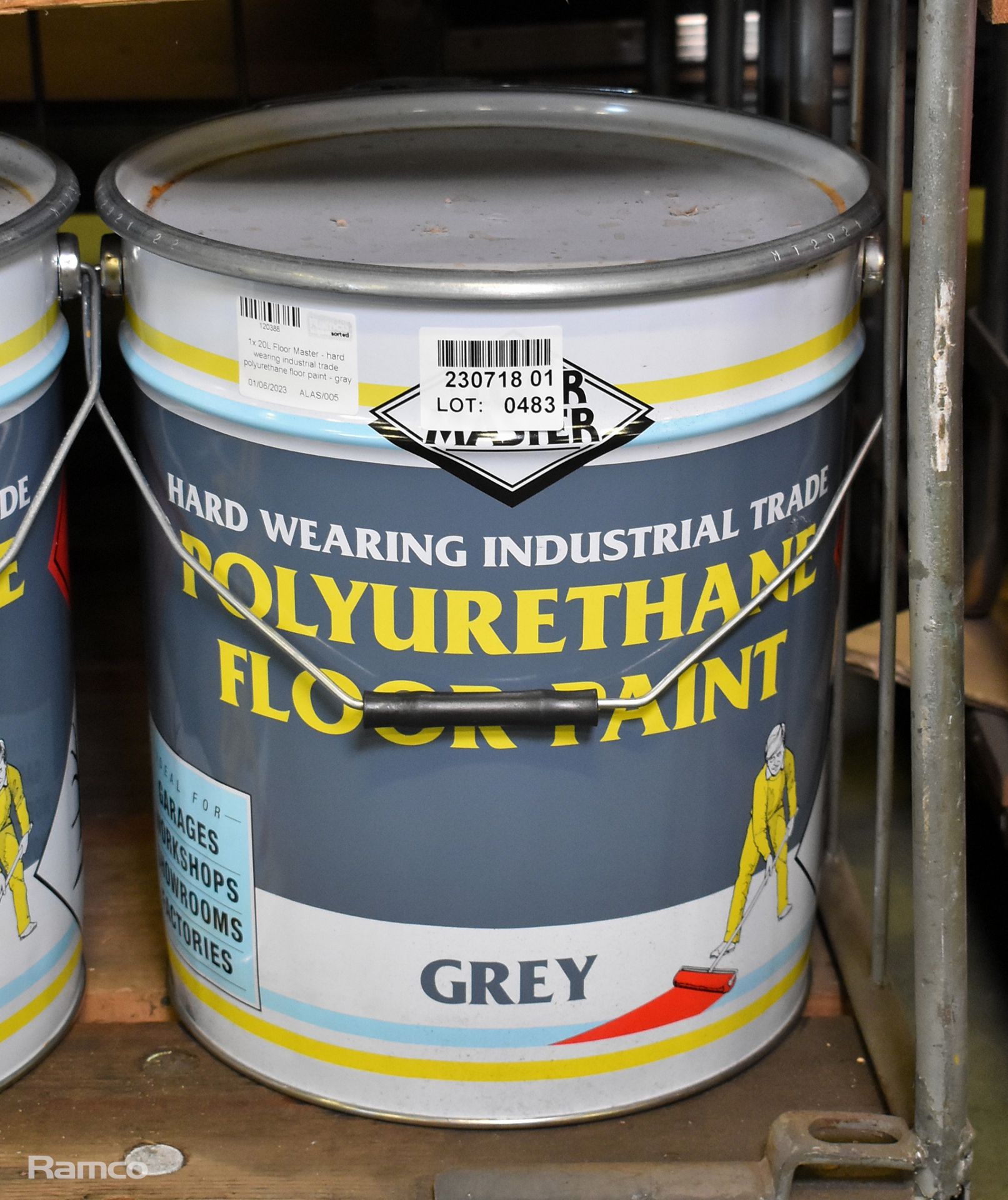 20L Floor Master - hard wearing industrial polyurethane floor paint - CAN ONLY BE SENT ON A PALLET