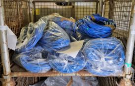 16x packs of blue 12mm x 10m PVC insulator sheath sleeving - 12 sleeves per pack