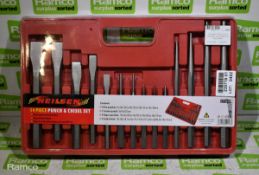 Neilsen 14pc punch & chisel set - drop forged and heat treated