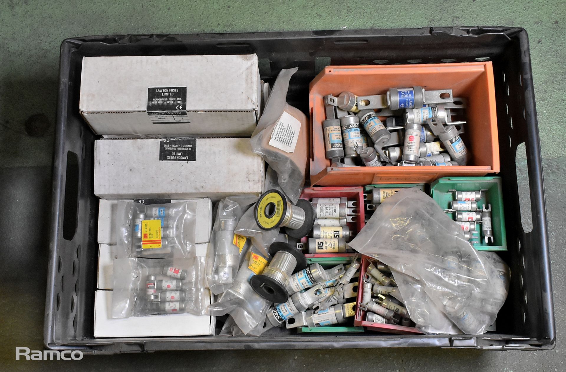 Quantity of various industrial fuses