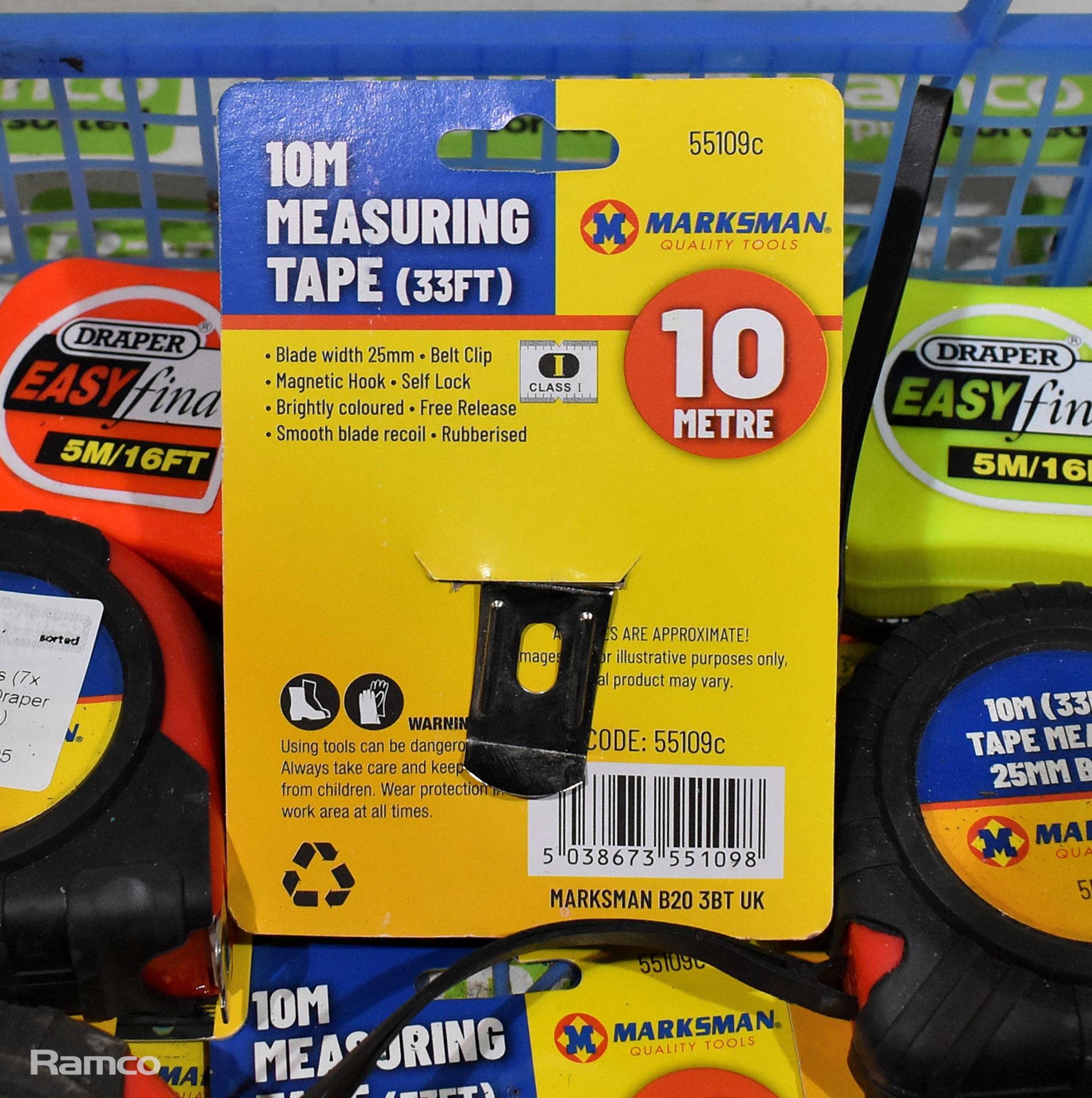 12x Tape measures (7x Marksman 10m, 3x Draper 5m, 2 x silver 7.5m) - Image 3 of 3