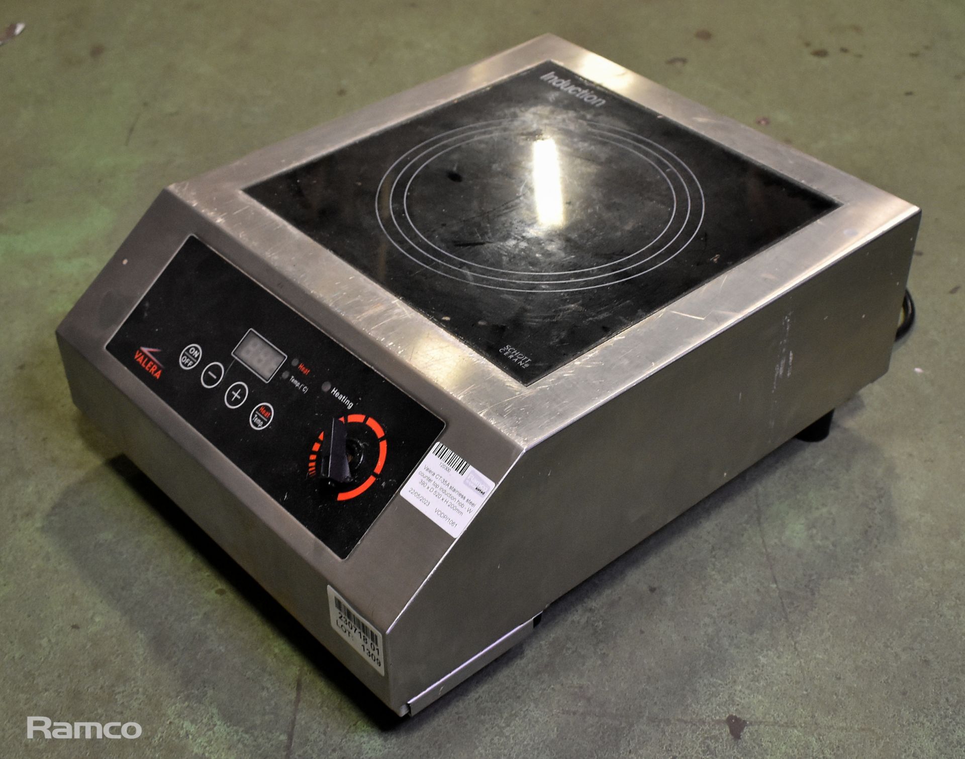 Valera CT-35A stainless steel counter top induction hob - W 390 x D 520 x H 200mm - Image 3 of 7