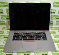 2015 15 inch Apple Macbook Pro - model number A1398 - NO CHARGER