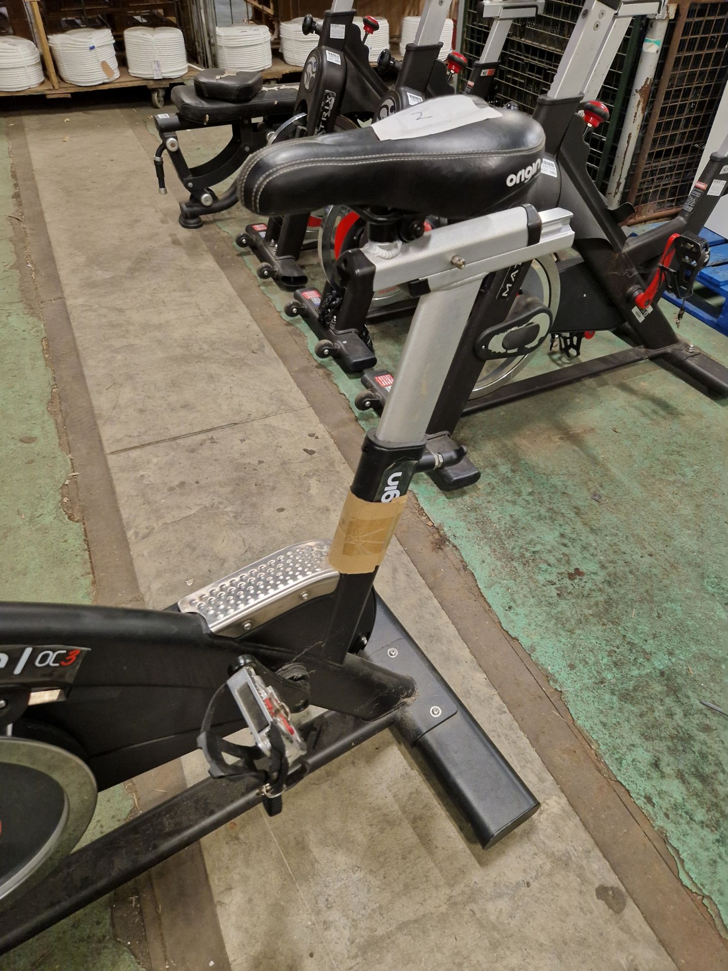 Origin OC3 spin bike - max user weight 158kg - L 1104 x W 622 x D 1340mm - Image 2 of 6