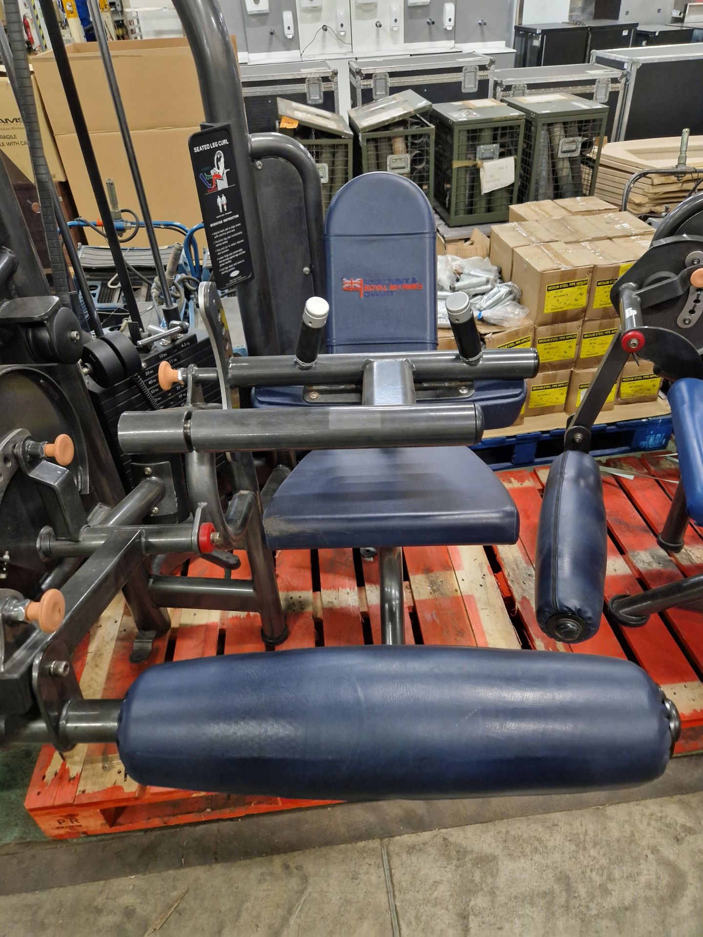 Matrix seated leg curl - L1650 x W 980 x H 1710mm - Incomplete missing bolts - Image 2 of 6