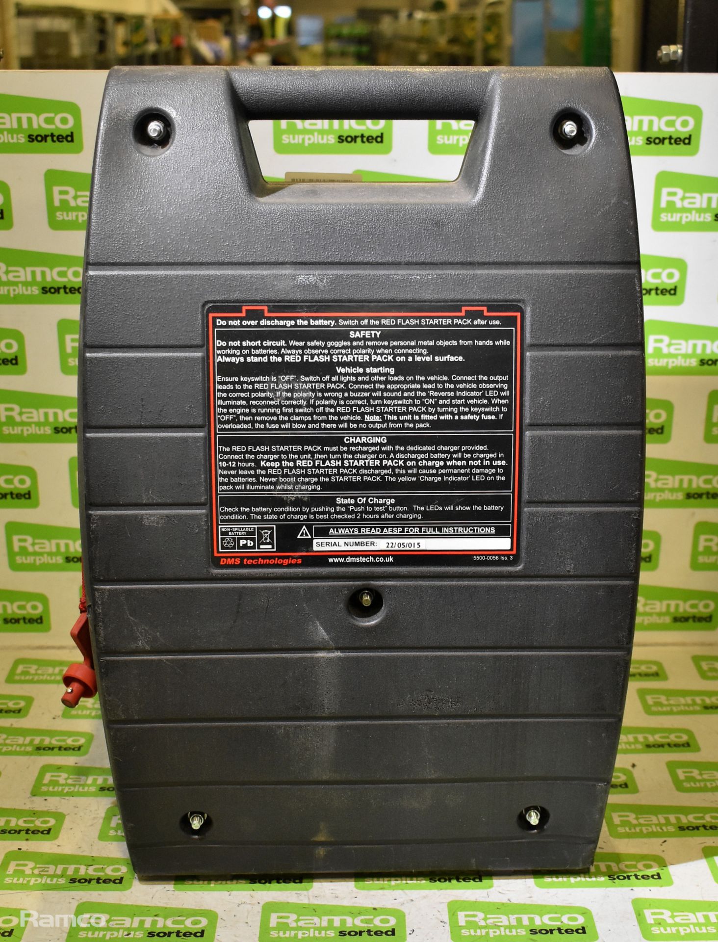DMS Red Flash RF-24HD 24V portable battery starter pack - L 340 x W 200 x H 52mm - Bild 3 aus 3