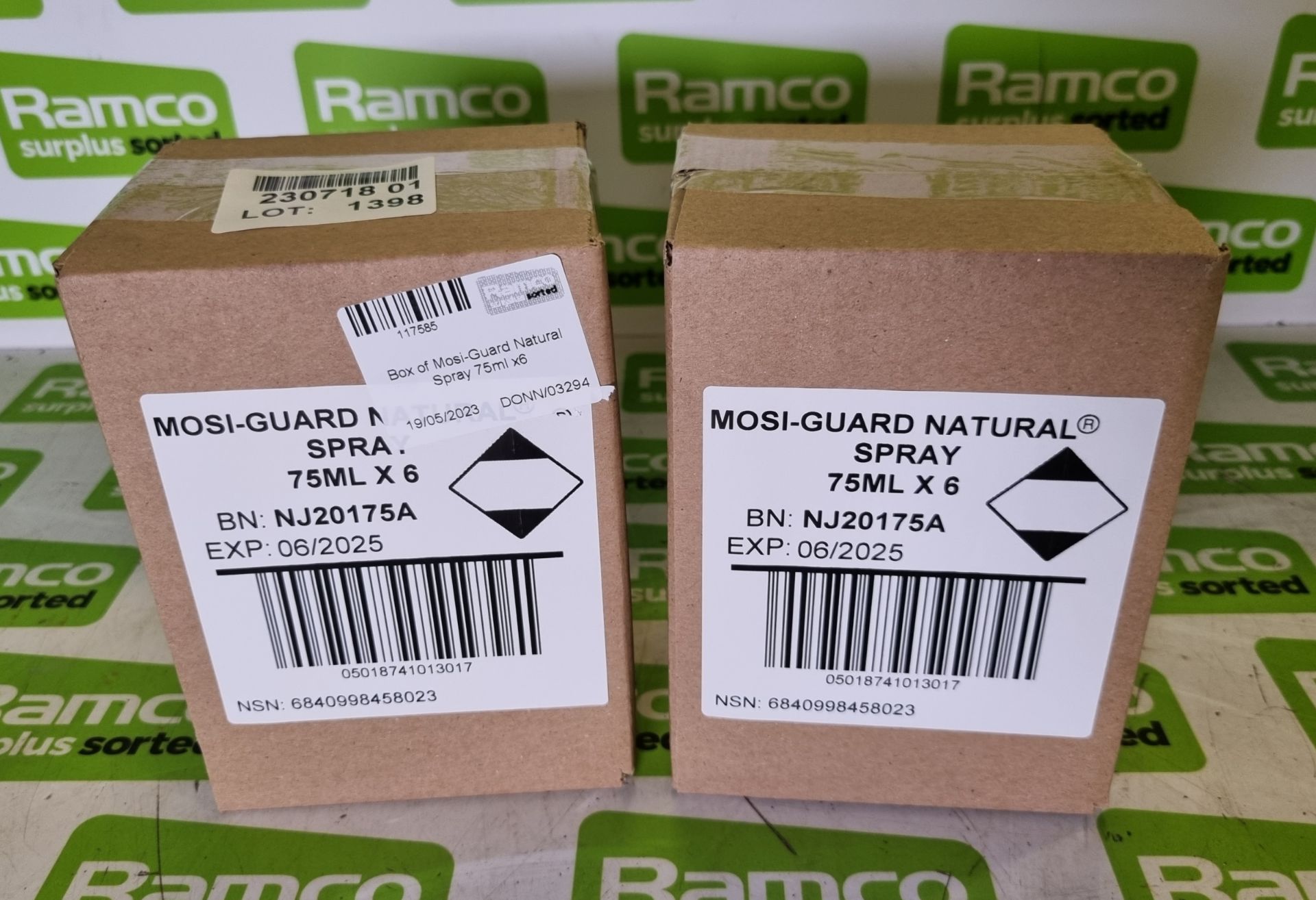 2x boxes of Mosi-Guard Natural Spray 75ml - 6 per box - Image 3 of 4