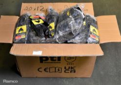 240 pairs PTI Poly work gloves - size 9 large