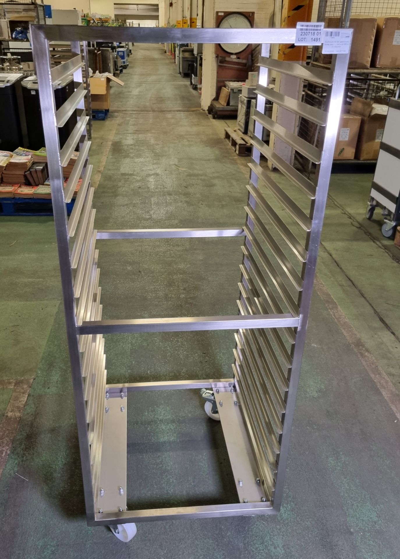 Aluminium 16 tier gastronorm trolley rack - L 590 x W 650 x H 1460mm - Bild 2 aus 2